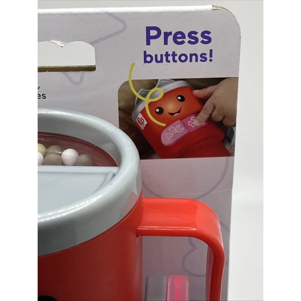 2 Pack Fisher-Price Laugh & Learn Wake Up & Learn Coffee Mug Brand New‎